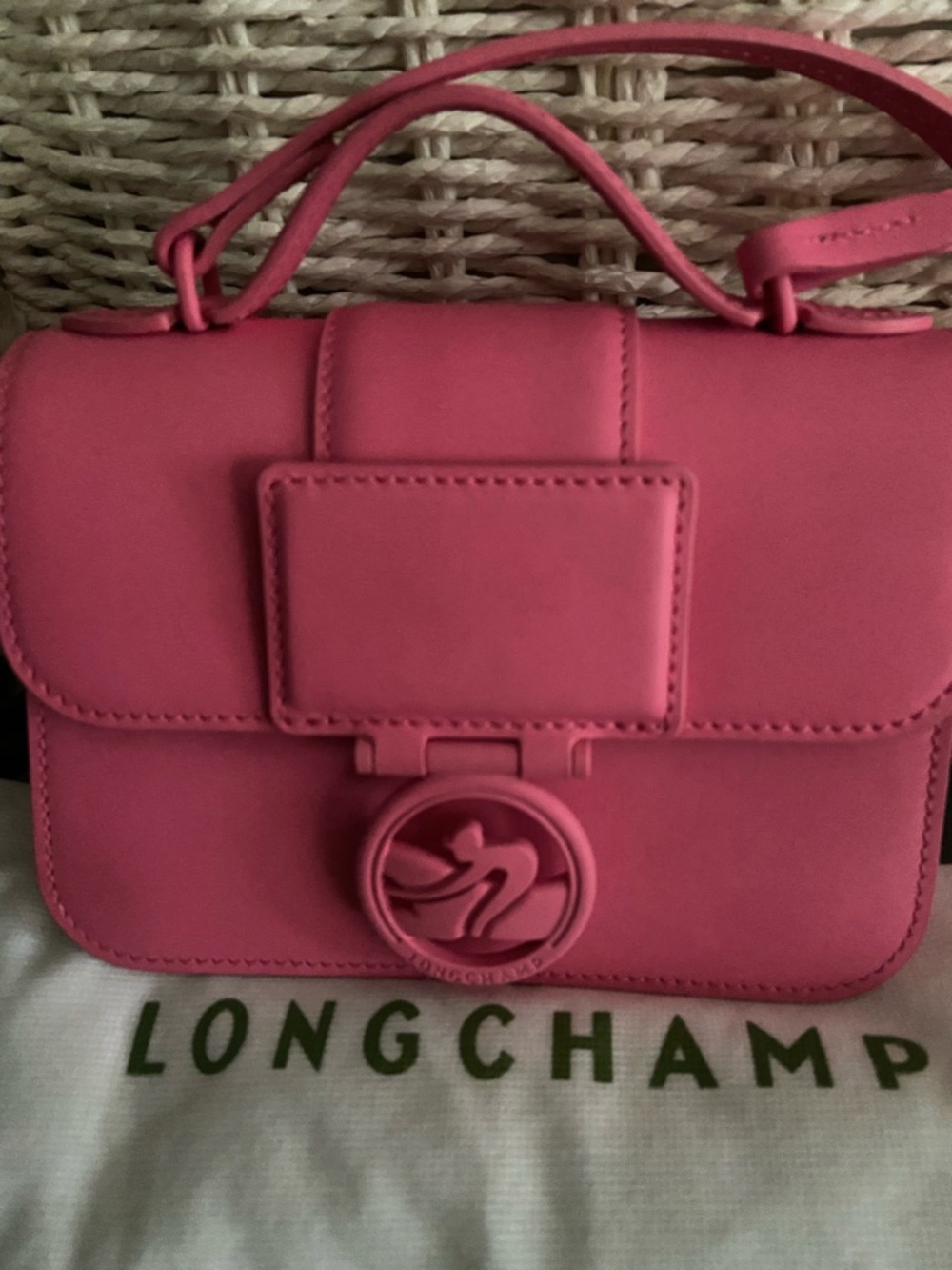 Longchamp Box-Trot  Crossbody Bag in Candy Pink